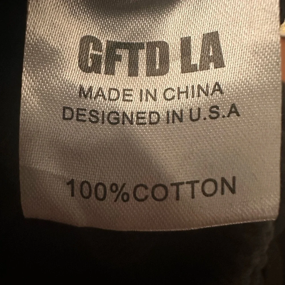 GFTD LA STACKED SWEATPANTS WASH BLACK- ERA PANT NWT